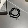 Nova Pulseira de Cadeado da Paz com Contas Estilo Chinês Todas Proibidas Feminina Nicho Retro Empilhável Versátil Estudante Casal Pulseira Tendência