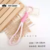 Accesorios de Cadena para Teléfono Lanyard Hecho a Mano, Colgante de Muñeca, Materiales para Colgar Bolsos, Lanyard Cadena para Teléfono Versátil Colorido Lindo