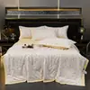 Nuevo Estilo Colcha de Verano de Tencel Lavado Juego de Cuatro Piezas, Colcha de Verano de Seda Fresca, Colcha de Aire Acondicionado, Colcha Fina de Regalo de Verano, Dropshipping