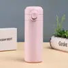 Vaso al vacío de acero inoxidable 304 de moda, mini tapa abatible, vaso portátil portátil para estudiantes masculinos y femeninos, regalo, vaso guisante