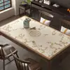 Nuevo Mantel de Imitación de Cuero de Silicona Estilo Chino, No Lavable, Impermeable, Resistente al Aceite, Resistente al Calor, Rectangular, para Uso Doméstico en Sala de Estar, Mesa de Comedor, Mantel para Mesa de Café
