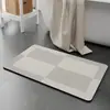 Alfombrilla de suelo simple de tierra de diatomeas, Alfombrilla de suelo para baño, Absorbente de agua, Antideslizante, Secado rápido, Decoración de entrada, Resistente a las manchas, Resistente al desgaste, Alfombrilla de suelo al por mayor
