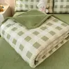 Algodón tipo A con forro polar, un lado algodón puro, un lado felpa de leche para bebé, colcha de doble uso, funda de colchón para estudiante, funda de cama kang