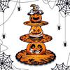 Soporte para cupcakes de fantasma de Halloween Decoración de fiesta temática de calabaza Evento de fiesta Decoración de fiesta Decoraciones de cumpleaños de Halloween