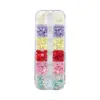 12 Rejillas Joyería para Uñas Resina Pequeña Fresca Mezclada Flor de Cinco Pétalos Color Caramelo Macarrón Flor Joyería Estéreo para Uñas