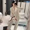 Novos Pijamas Primavera/Verão 2026: Conjunto de Manga Longa e Calça Longa de Seda Gelada, Estilo Fino de Luxo Leve de Alta Qualidade, Roupa de Casa Feminina Adequada para Uso Externo