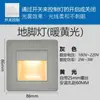 Lâmpada de Pé Embutida Tipo 86 Sensor de Corpo Humano LED Luz Noturna para Corredor de Escada Residencial Luz de Sensor de Degrau Degrau