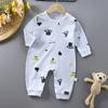 Macacão de bebê Primavera e Outono novo manga longa algodão roupas de escalada roupas de bebê roupas de bebê uma geração de cabelo