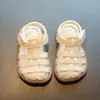 Sandálias Confortáveis, Sapatos Romanos de Bico Fechado, Novas Sandálias de Bebê Estilo Verão, Novos Sapatos Antiderrapantes de Solado Macio Estilo Chinês para Meninas