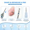 Cabezal de Molienda para Pre-Tratamiento de Manicura Forma de Mariposa Voladora Removedor de Pegamento Anti-Derrames Broca de Cutícula Accesorios Diamante