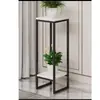 Nuevo estilo de soporte para flores para sala de estar, estante simple de hierro de varios niveles para macetas de piso, estante de almacenamiento interior para balcón moderno al por mayor
