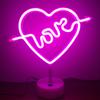 Fornecimento direto da fábrica lâmpada neon led criativa lâmpada de mesa amor lâmpada pendente lanterna decoração romântica para dormitório quarto