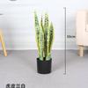 Orquídea tigre artificial planta de árbol falso de plástico árbol en maceta de piso sala de estar decoración de flores de interior bonsái verde falso