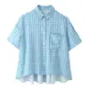 Ins estilo europeo y americano transfronterizo 2026 nueva moda elegante ropa de mujer al por mayor camisa de cuadros para el trabajo y pantalones casuales