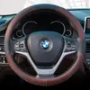 Cubierta de volante de coche de cuero para las cuatro estaciones, funda para manillar adecuada para miles de modelos, repujada, comercio exterior, distribución transfronteriza