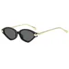 Gafas de Sol para Mujer con Marco de Diamante Estampado de Leopardo Moda Ins Estilo Callejero Gafas de Metal Modernas Geniales Lujo Ligero Sensación de Alta Gama Gafas de Sol