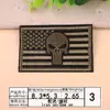 Patches Bordados para Atacado Patches Bordados por Computador Crânio Bandeira Americana Punk Emblema Decoração de Roupas Patches Apliques