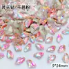 Joias para Unhas Artísticas de Celebridade da Internet 9*14mm Ponta Afiada Diamante Super Brilhante Usável Unha Especial em Formato de Unha Diamante Cristal Decoração Atacado