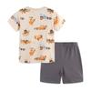 Verano Nuevos Trajes para Niños Estilo Europeo y Americano Estampados y Bordados Conjuntos de Dos Piezas de Manga Corta para Niños Personalizados con Dibujos y Muestras Procesamiento OEM