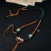 Cordón de Collar Tejido Hecho a Mano de Xizang Cordón de Colgante Multicolor de Venta Caliente Borla Vintage Cordón para Colgar Joyería Popular en Vivo