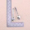 Serie de Cuchara y Tenedor para Vajilla Colgantes de Aleación de Plata Antigua Accesorios para Colgantes de Pulsera, Collar, Llavero DIY
