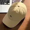 Gorra de Mujer Profundizada y Ensanchada Rostro Mostrado Pequeño Parte Superior Suave Gorra de Béisbol para Hombre Estilo Coreano Versátil Bordado con Letras Sombrero para el Sol