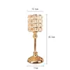 Suporte de vela de aromaterapia de cristal de luxo leve estilo europeu atmosfera de restaurante ocidental decoração de jantar à luz de velas de feriado de Natal casamento