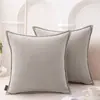 Almofada de Cintura Grossa Estilo Creme Cor Sólida Verde de Chenille Almofada Grande para Sofá de Sala de Estar de Hotel Almofada de Encosto