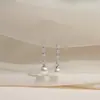 Pendientes de Perla de Plata de Ley S925 para Mujer, Lujo Accesible, Diseño Exquisito de Nicho, Pendientes de Gama Alta, Nuevos Pendientes de Moda Populares
