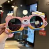 Gafas de Sol Geniales Playa Silicona Niños Gafas de Sol Polarizadas Sombrero de Paja Oso Dibujo Animado Lindo Parasol Niños Verano Protección Solar