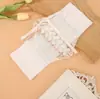 Cinturón de encaje transparente de cintura transfronterizo europeo y americano para mujer, cinturón ancho decorativo versátil para vestidos, cinturón elástico extensible