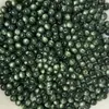 4-6-8-10mm Verde Oscuro con Polvo Dorado Ojo de Tigre Imitación Cuentas Sueltas Productos Semiacabados al por Mayor para Pulseras y Collares de Cuentas DIY
