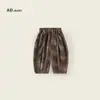 Pantalones Casuales de Algodón Lavado, Estilo Coreano de Moda para Niñas y Niños, Cómodos y Amigables con la Piel, Otoño 2025
