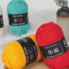 Hilo de Algodón de Leche de 4 Hebras para Bebé para Tejer Bufanda a Mano, Ovillo de Hilo Medio Grueso, Manta, Hilo para Crochet DIY, Kit de Materiales para Tejer Hecho a Mano
