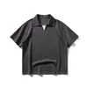 Beijie Roupa Masculina 2026 Verão Novo Estilo Patchwork Falso Duas Peças Camisa Polo Masculina Gola Lapela Manga Curta Camiseta Manga Meia