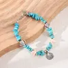 Pulsera de Concha Estrella de Mar Tortuga Estilo Resort Oceánico Transfronterizo Pulsera de Concha de Playa de Verano Pequeña y Fresca Tobillera
