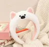 Tiara de Cabeça Animal Cartoon Fofa Peixe-Palhaço Guaxinim Gato Preto Rosto Melody Lavagem Facial Tiara Grampo de Cabelo Alto Super Fofo para Mulheres