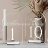Impresión de Señalización de Mesa Acrílica Arco de Señalización de Mesa Digital con Base Gruesa Exhibición de Señalización de Mesa de Lujo para Boda Fiesta