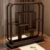 Estante de Almacenamiento para Tazas de Té de Escritorio, Estante de Exhibición Multicapa para Uso Doméstico, Pequeña Decoración de Mesa de Té Estilo Chino, Estante de Almacenamiento para Juegos de Té