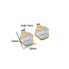 Acero Inoxidable Pastel Goteo de Aceite Colgante Pequeño Chapado al Vacío 18K DIY Collar Pulsera Accesorios de Joyería Venta al por Mayor