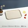 Bandeja Rectangular Estilo Ins para Vasos de Agua, Tazas de Té, Platos de Fruta, Gran Capacidad para Comedor, Cantina, Hotel, Mesa de Vestíbulo, Pasteles