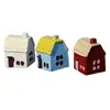 Cabaña rústica de 5 colores, casa de estilo chino, figura de resina, adorno para terrario de musgo, material y accesorio decorativo
