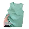 Suéter de Punto Verde Menta Dopamina para Mujer, Nuevo Estilo Verano 2025, Top sin Mangas Adelgazante para Usar en Capas o como Prenda Exterior