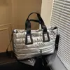 Moda Transfronteriza Bolso de Mujer Nuevo Versátil Bolso de Algodón Bolso de Mano para Hombro Gran Capacidad Bolso Suave Bolso Cruzado Casual