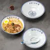 Tigela de melamina Kaibaiya imitação de porcelana ponta da língua plástico chinês tigela grande wonton macarrão de arroz macarrão ramen tigela de sopa comercial
