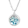 Árbol de la vida hueco colgante de aromaterapia collar de aceite esencial 15 mm difusor de acero inoxidable perfume joyería de pareja Amazon