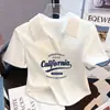 Camiseta polo blanca de algodón con hilo, manga corta, solapa y hombros descubiertos, elegante top francés de verano con cuello en V, combinable con todo.