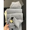 ¡Sol! Súper Suaves y Esponjosos ~ Pantalones de Punto de Lana de Pierna Ancha de Cintura Alta Grises para Mujer Estilo Perezoso 2025 Pantalones Casuales Versátiles