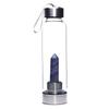 Copa de Cristal, Copa Spa de Punta Única, Copa de Energía Varita Mágica Hexagonal, Taza de Té, Botella de Agua, Logo Personalizable, Alto Borosilicato