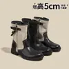Botas de Cano Curto para Trabalho Femininas 2026 Outono/Inverno Sapatos Femininos Moda de Nicho Botas de Couro Botas de Motociclista Fivela Botas Martin